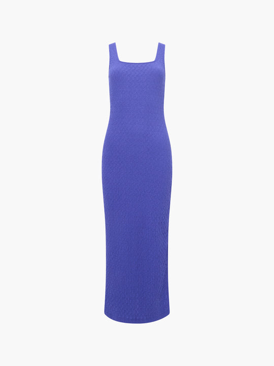 Textured Square Neck Maxi Dress