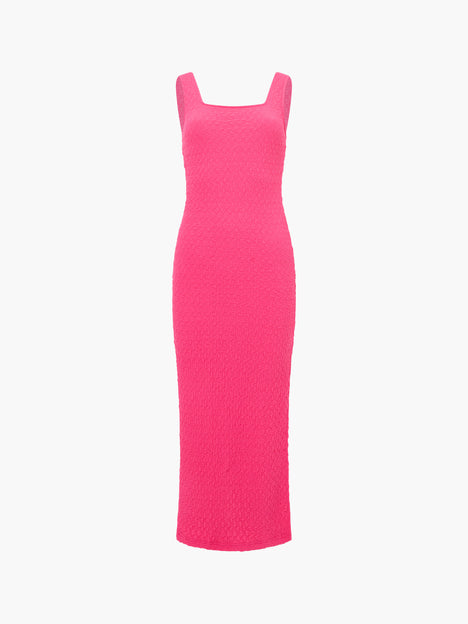 Textured Square Neck Maxi Dress