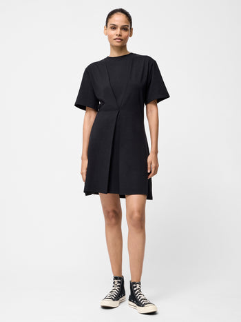 Pleat Flippy Mini Dress