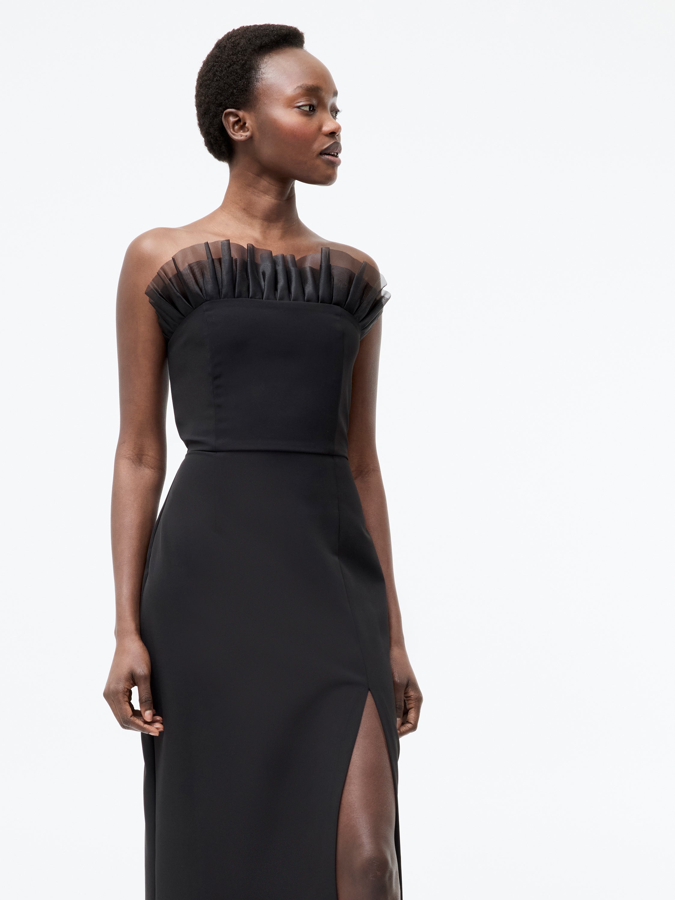 Organza Mix Frill Dress