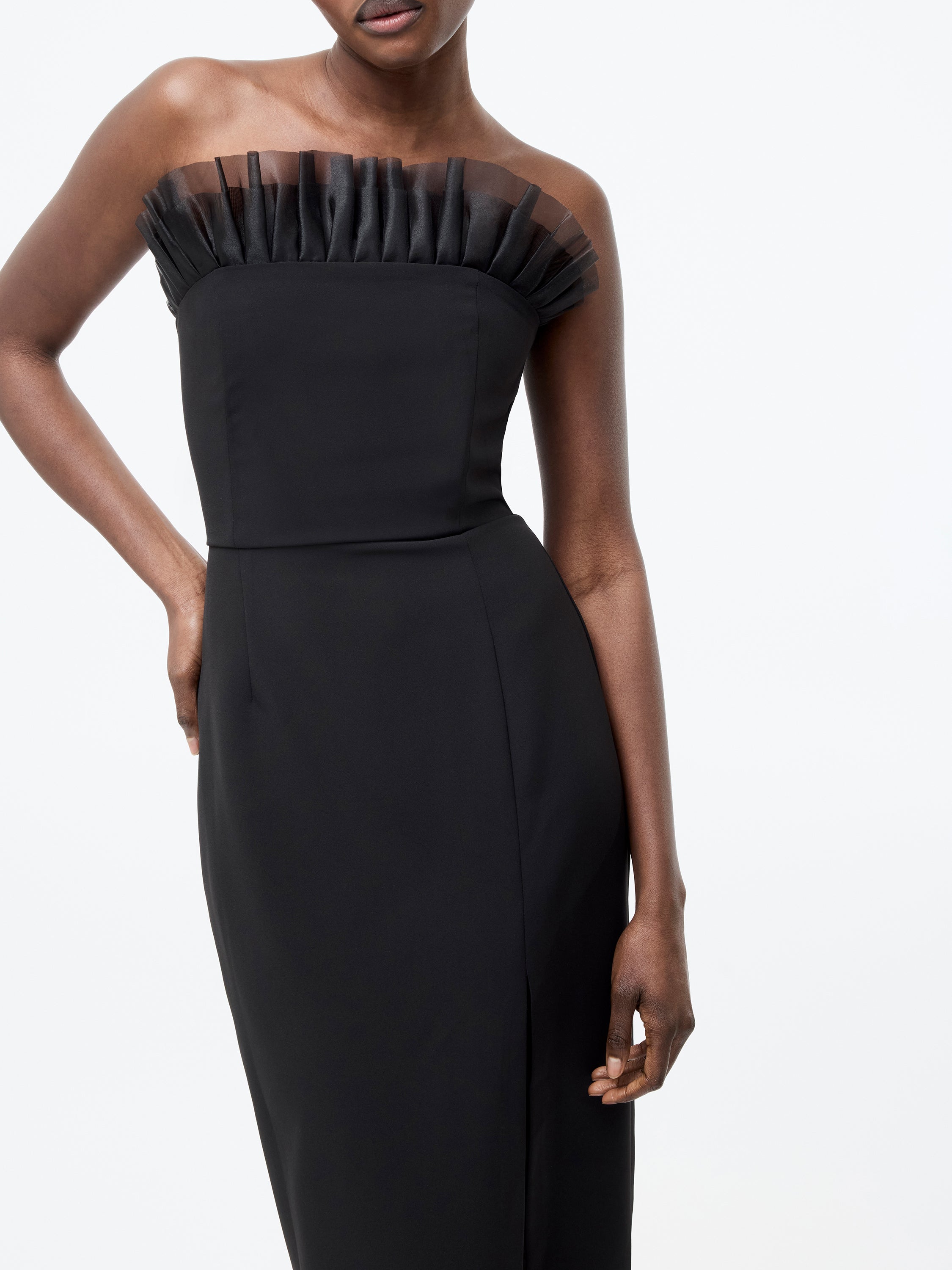 Organza Mix Frill Dress