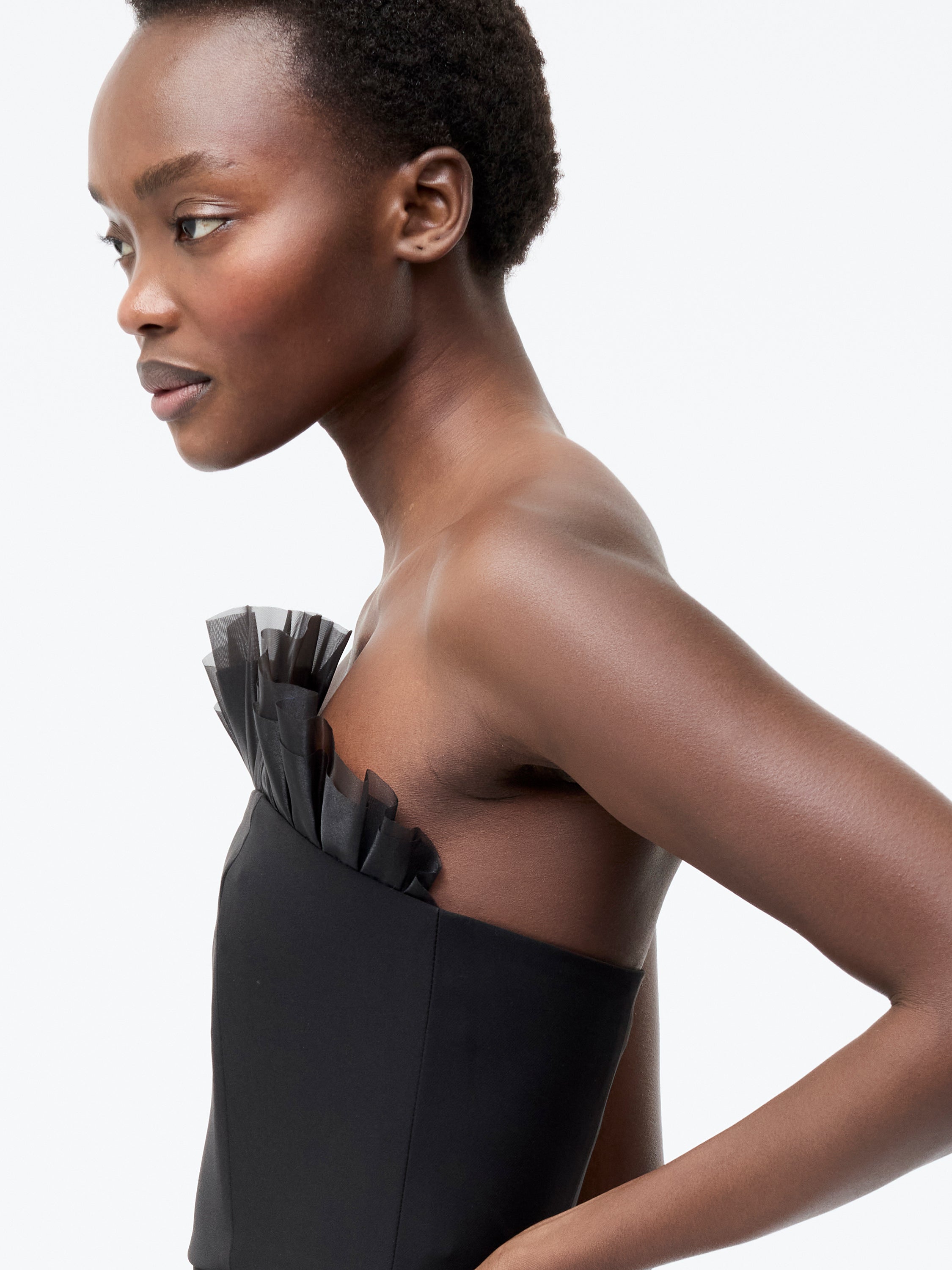 Organza Mix Frill Dress