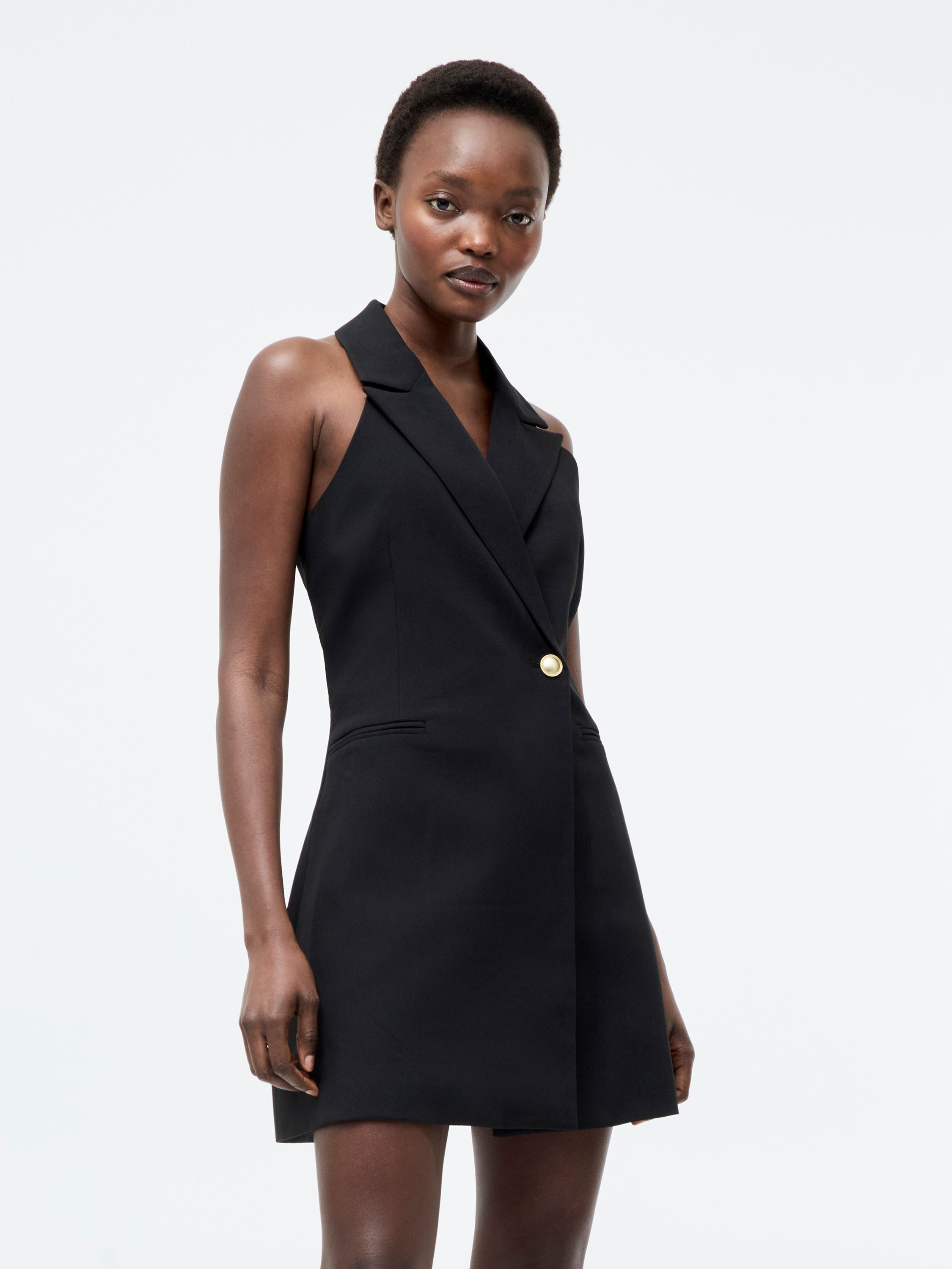 Halter Blazer Dress