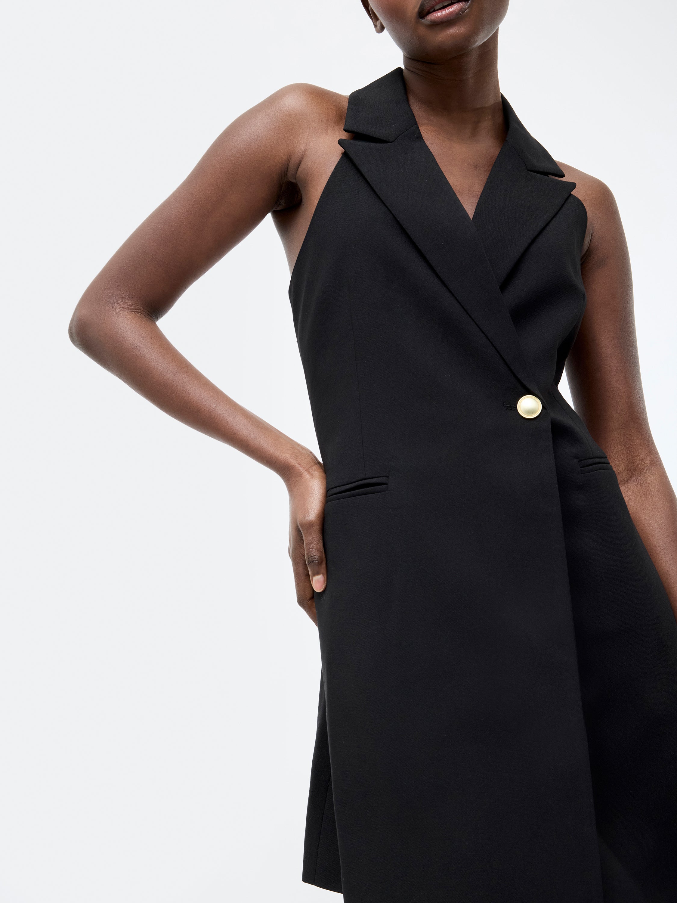 Halter Blazer Dress