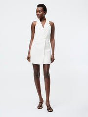 Halterneck Blazer Mini Dress
