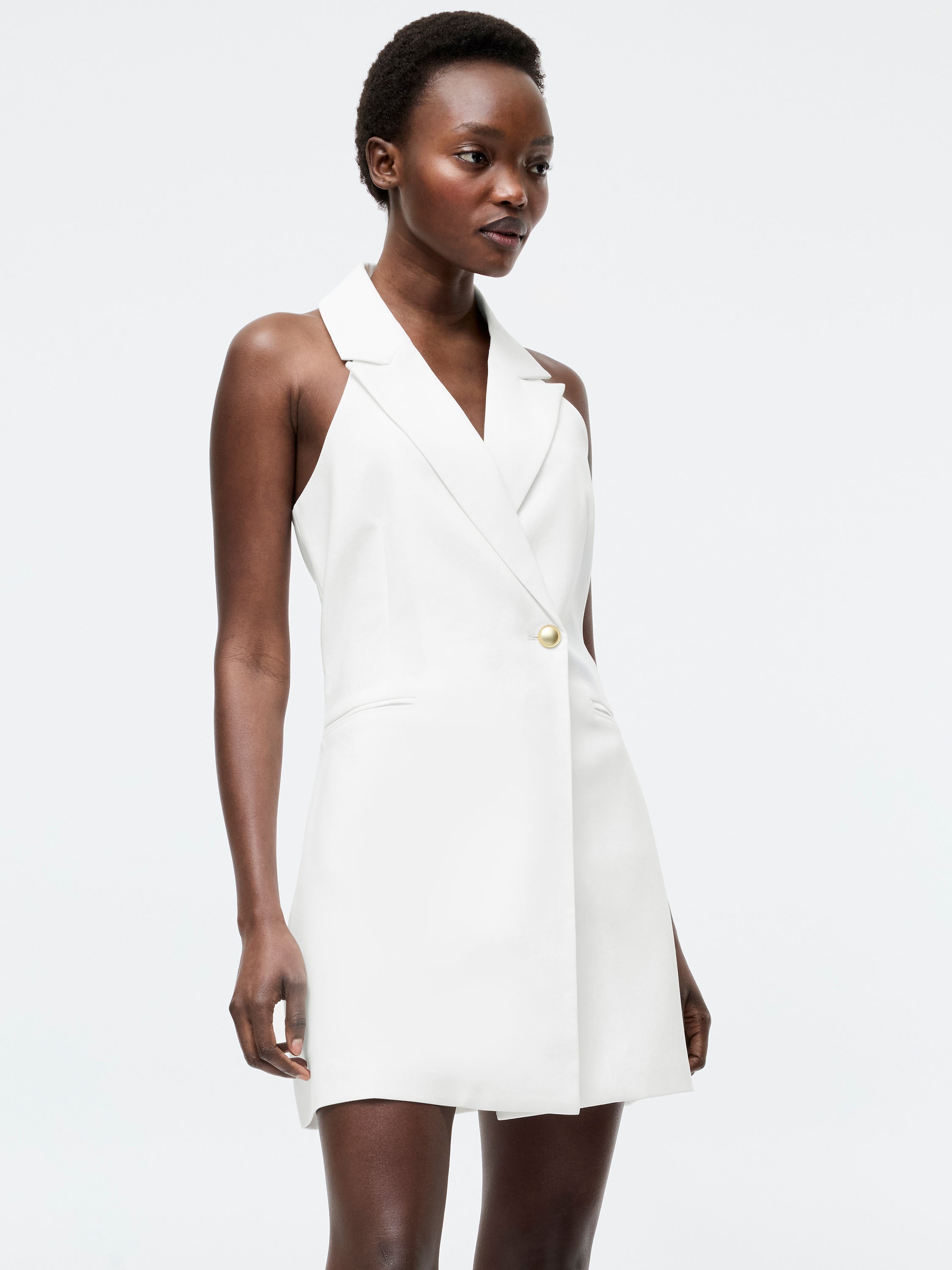 Halterneck Blazer Mini Dress