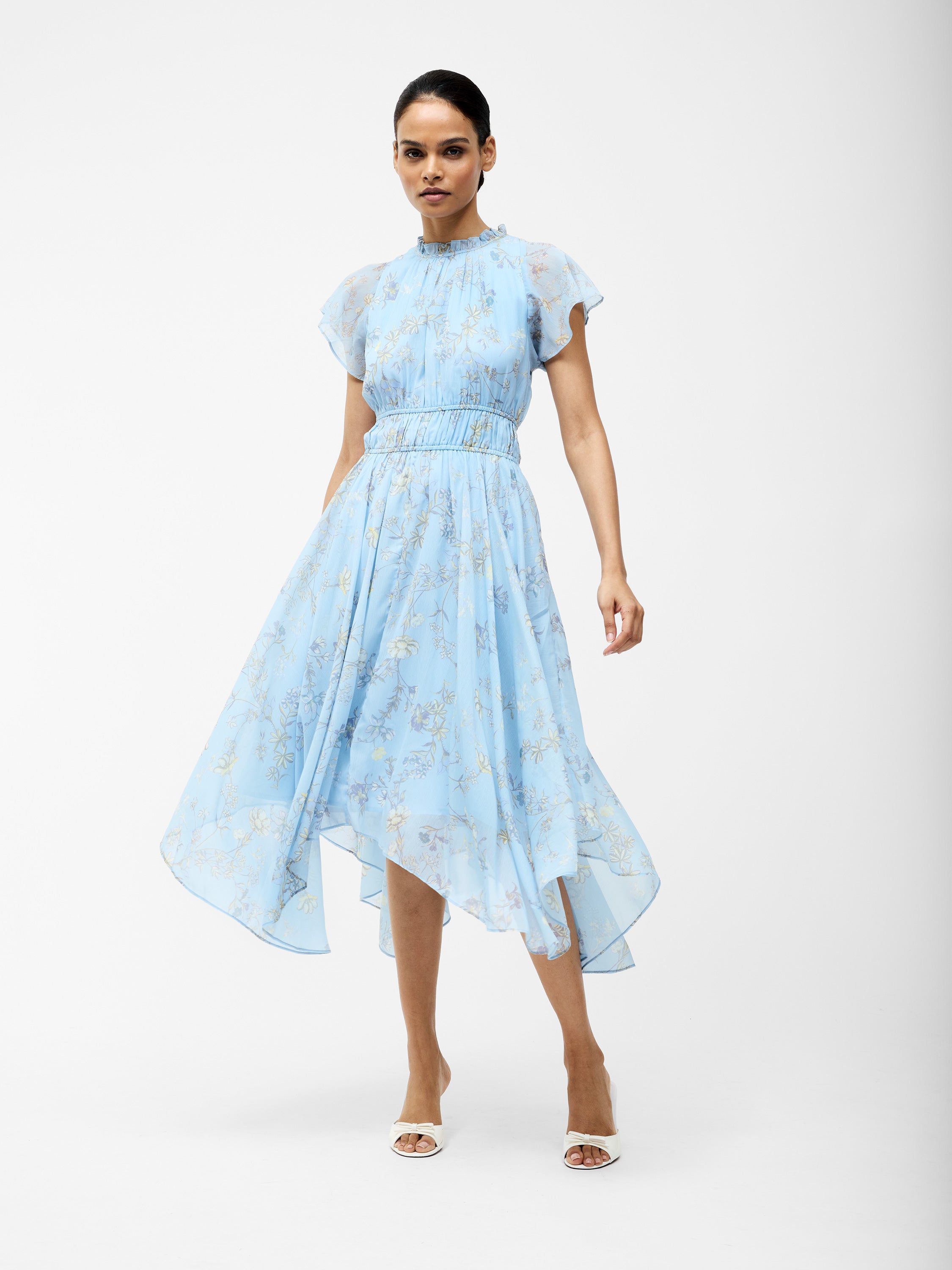 Diana Gathered Flowing Dress