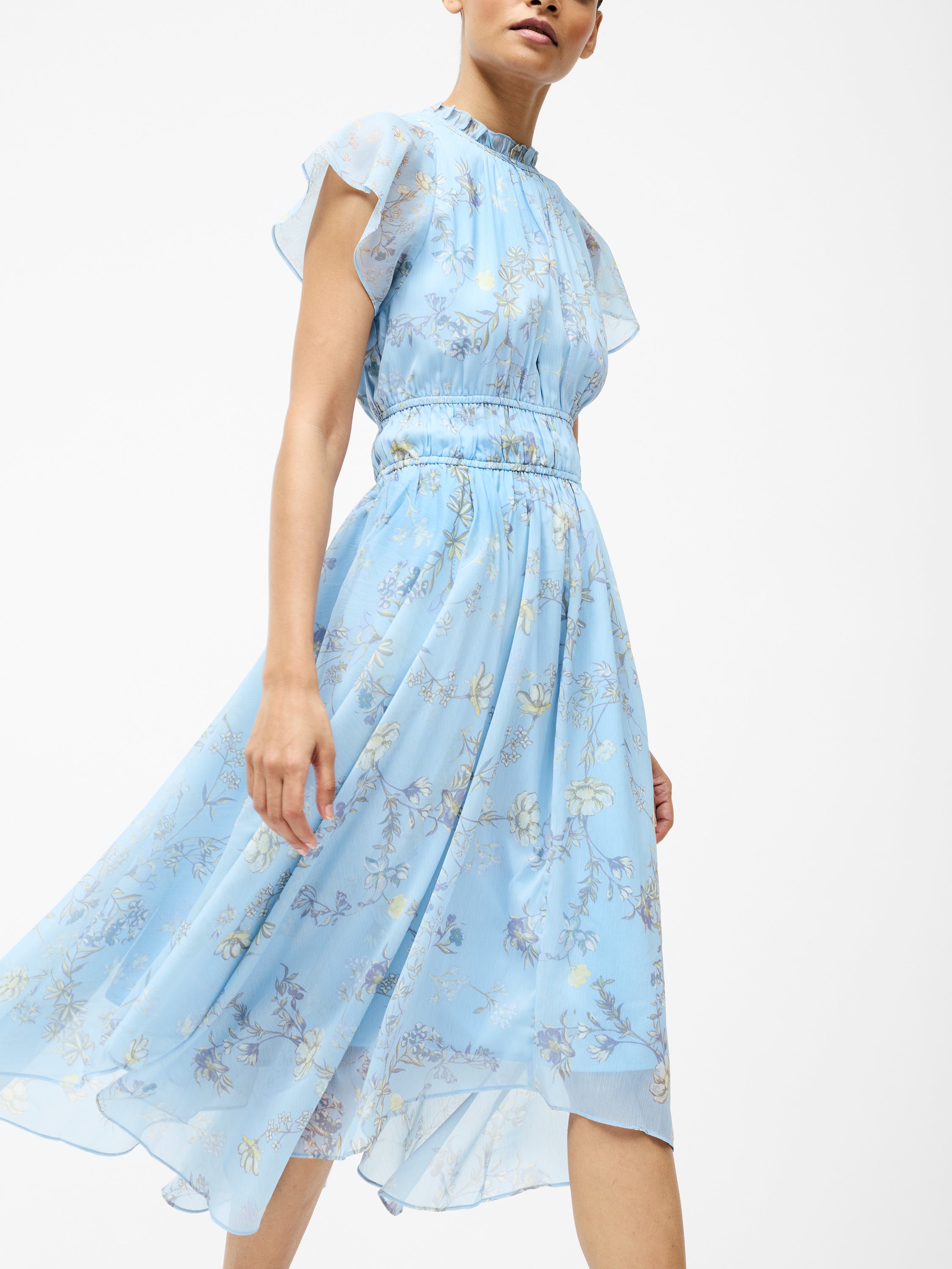 Diana Gathered Flowing Dress