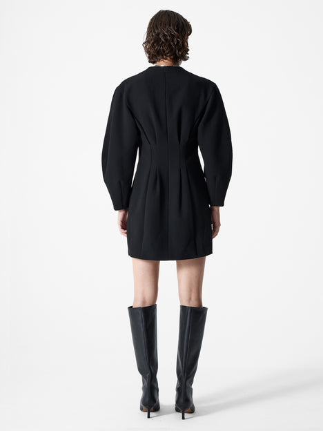 Azra Twill Banana Sleeve Wrap Dress