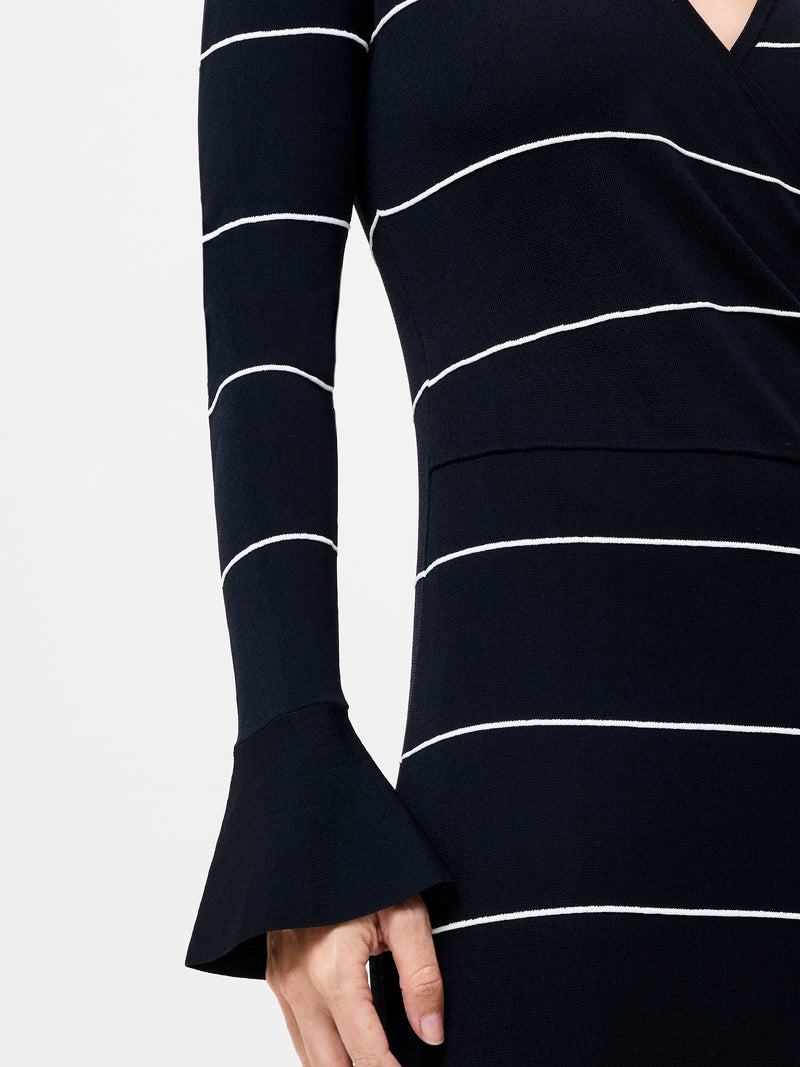 Ottie Knitted Stripe Maxi Dress