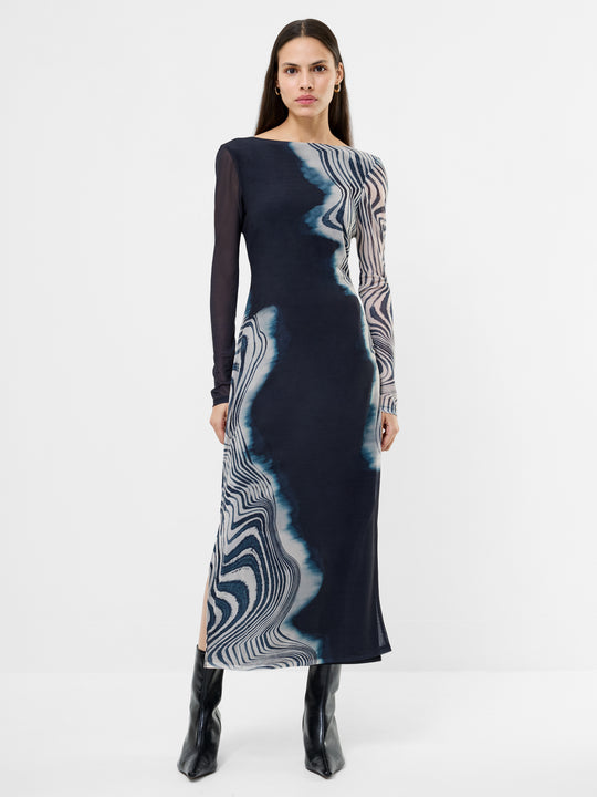 Celeste Shuri Mesh Midi Dress