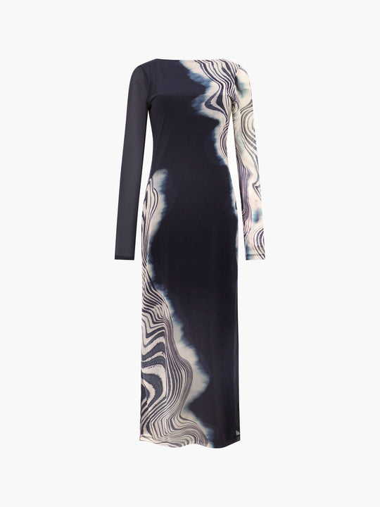 Celeste Shuri Mesh Midi Dress