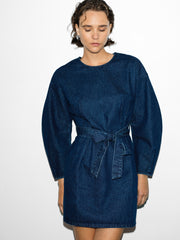 Leighton Denim Banana Sleeve Mini Dress