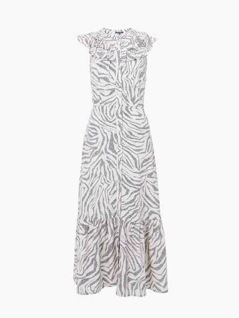 Josie Eco Delphine Ruffle Midi Dress