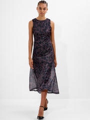 Lorrie Lurex Round Neck Midi Dress