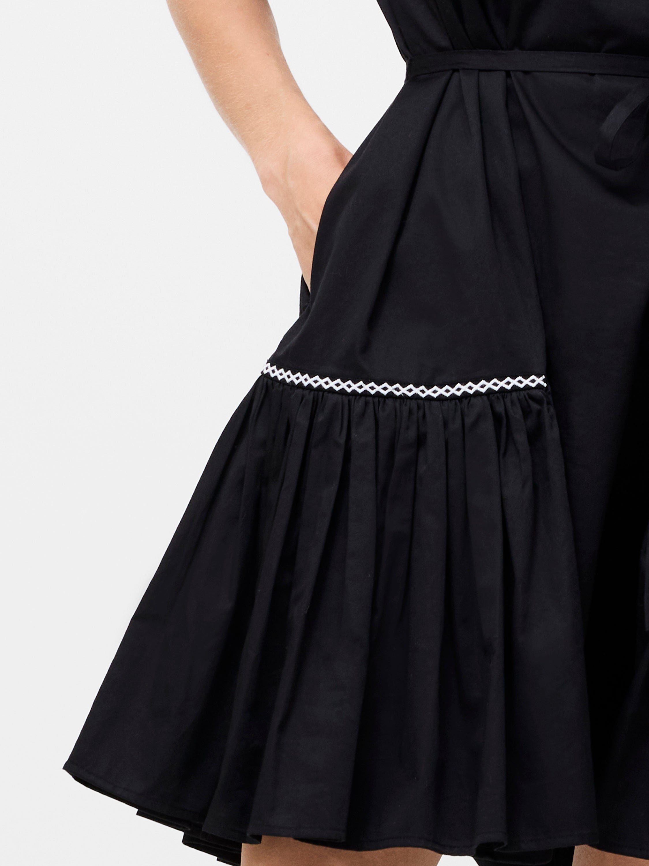 Alexis Cotton Pleated Mini Dress
