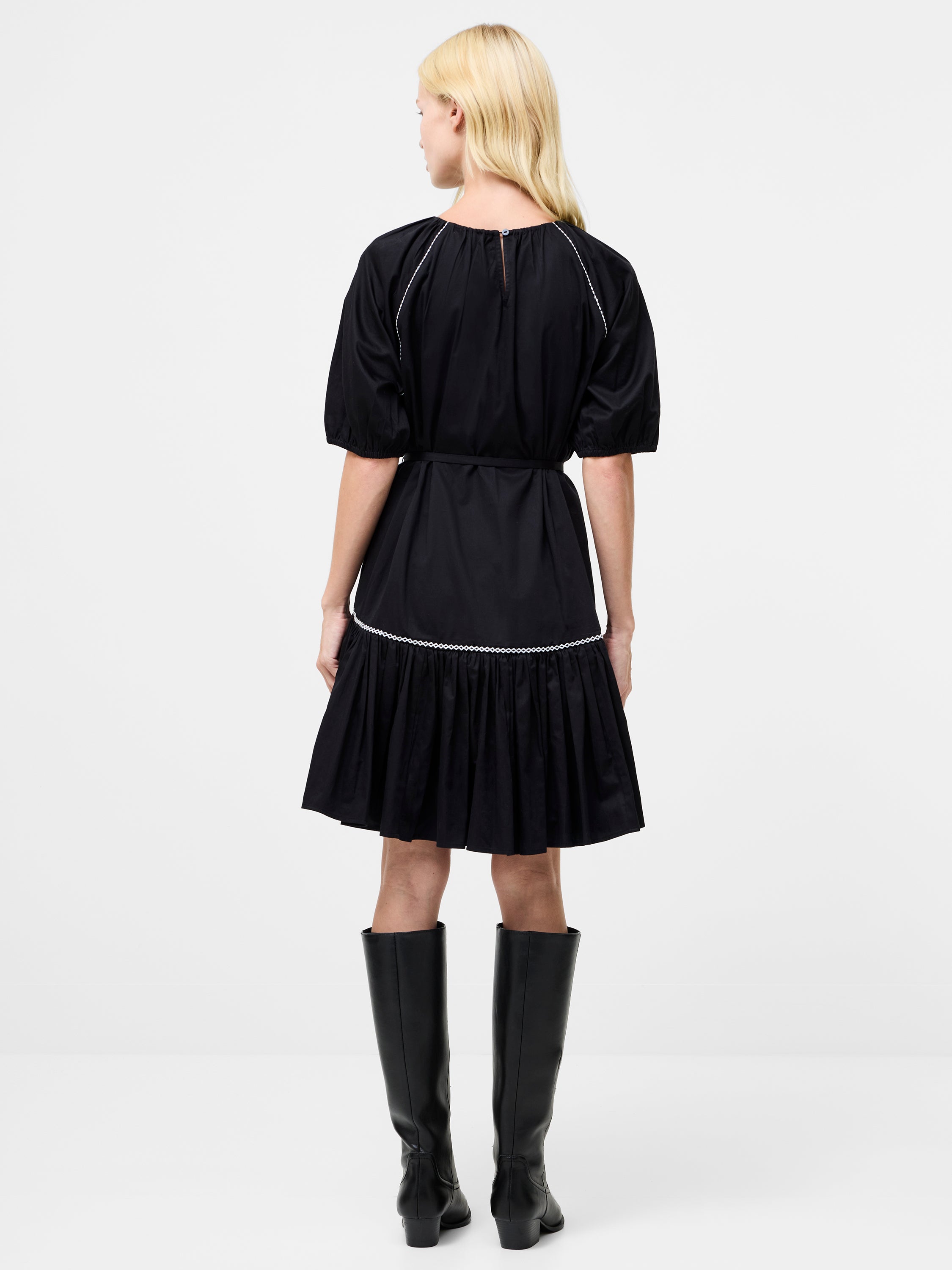 Alexis Cotton Pleated Mini Dress
