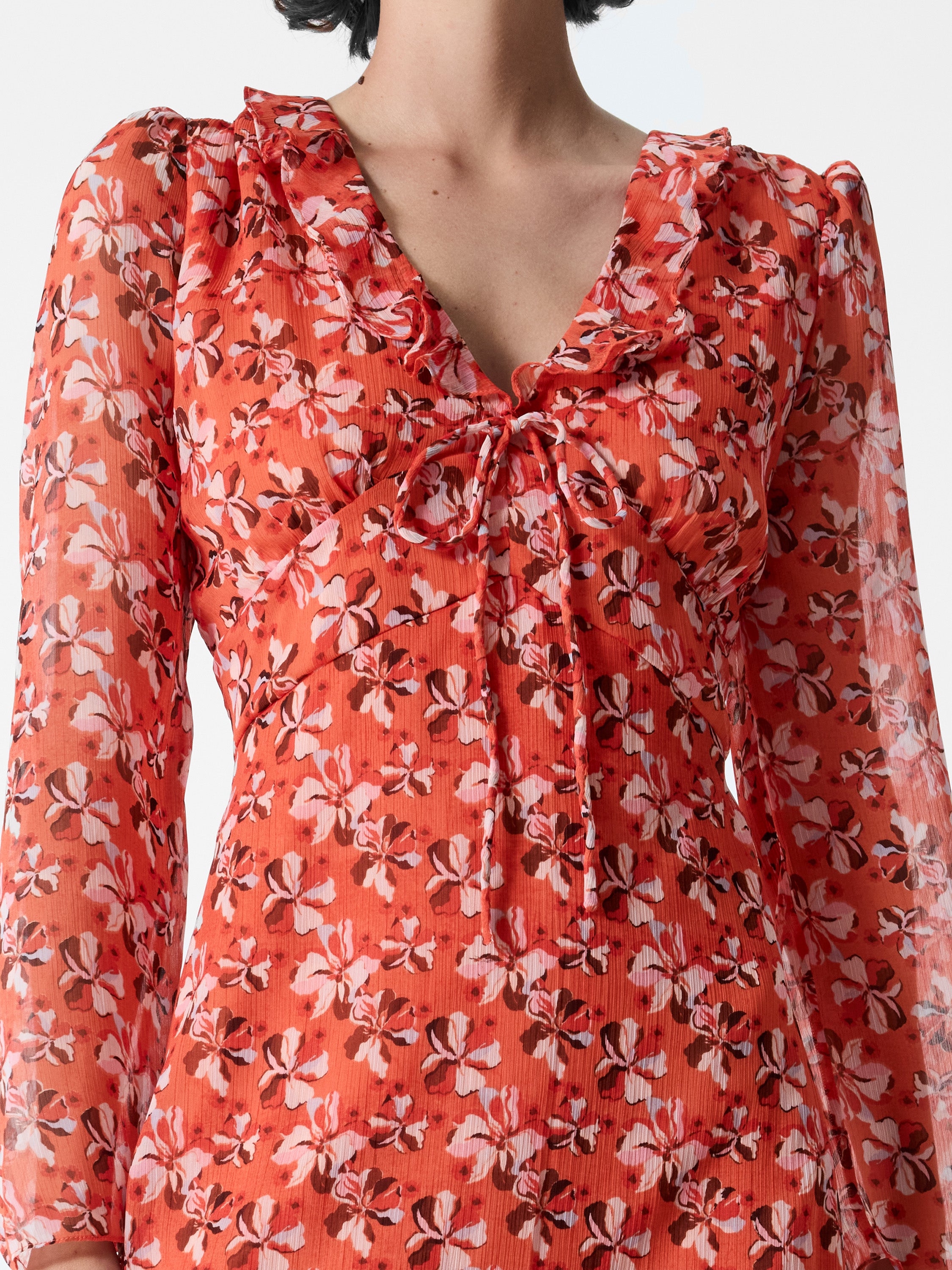 Rebecca Emina V Neck Dress