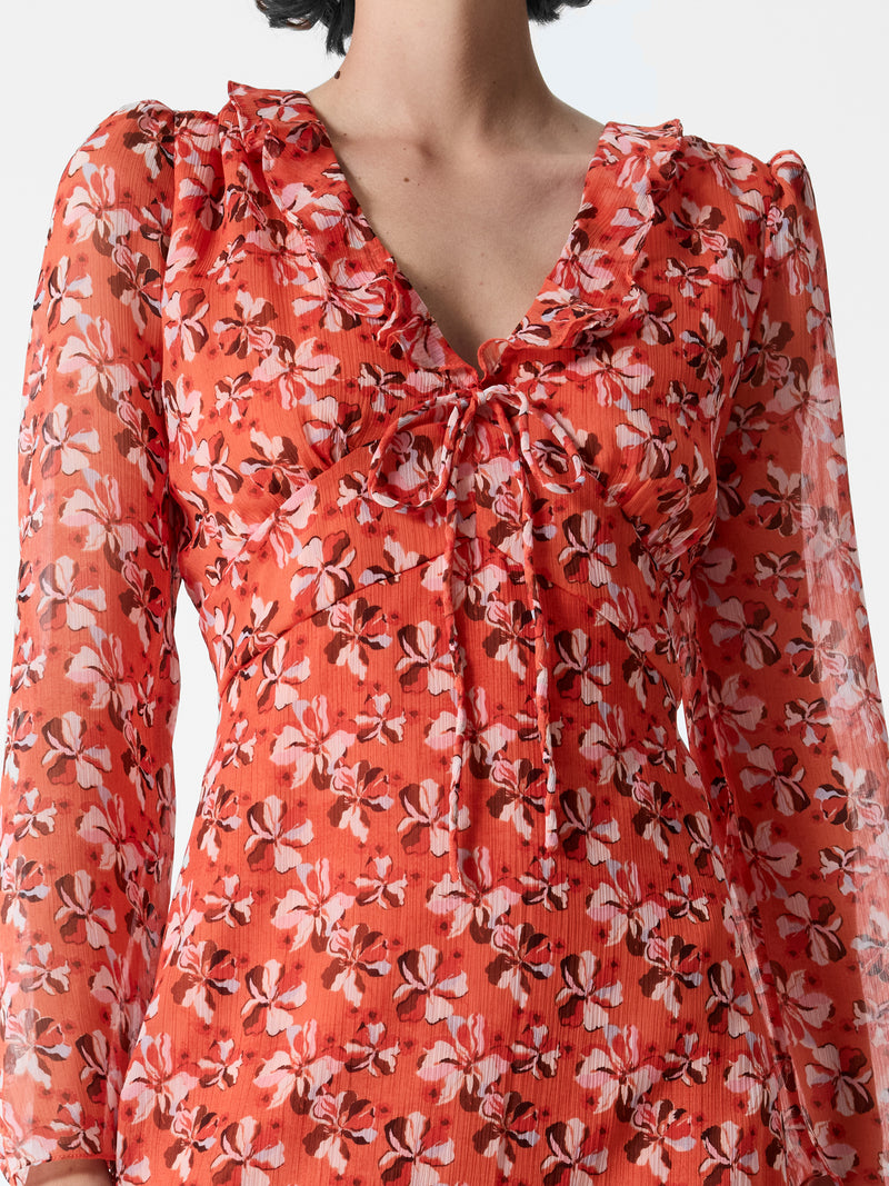 Rebecca Emina V Neck Dress
