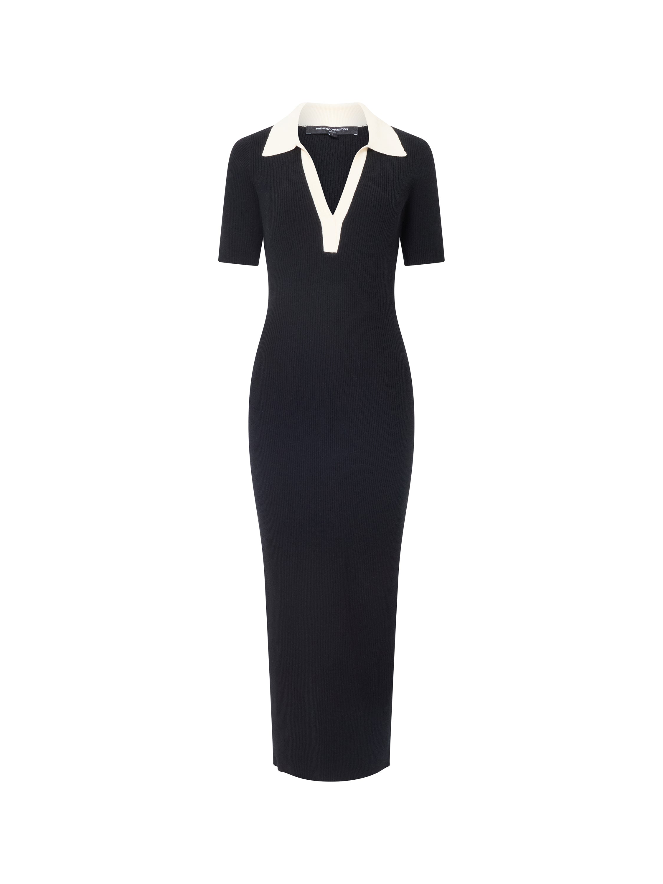 Cosysoft V Neck Collared Midi Dress
