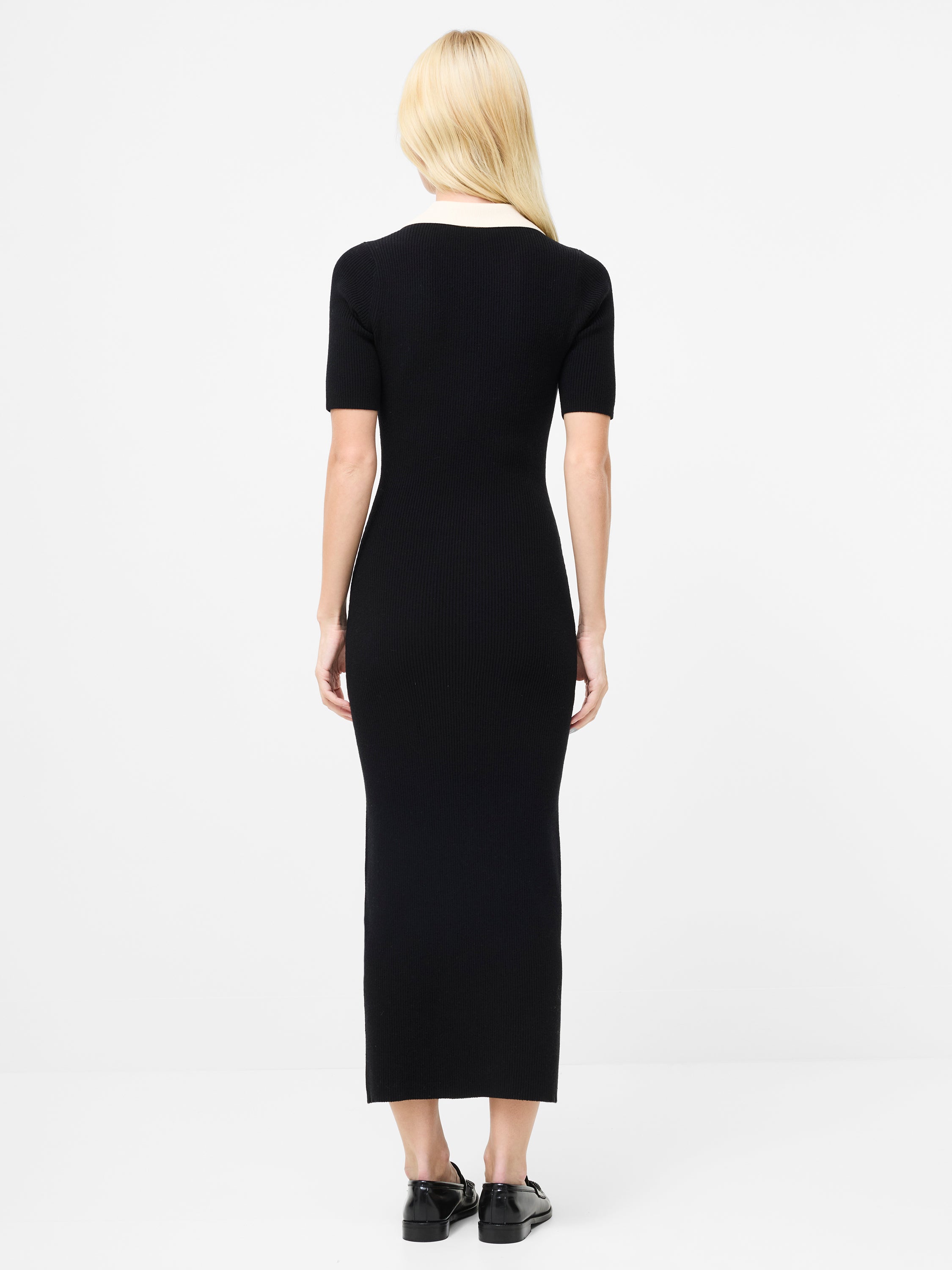 Cosysoft V Neck Collared Midi Dress