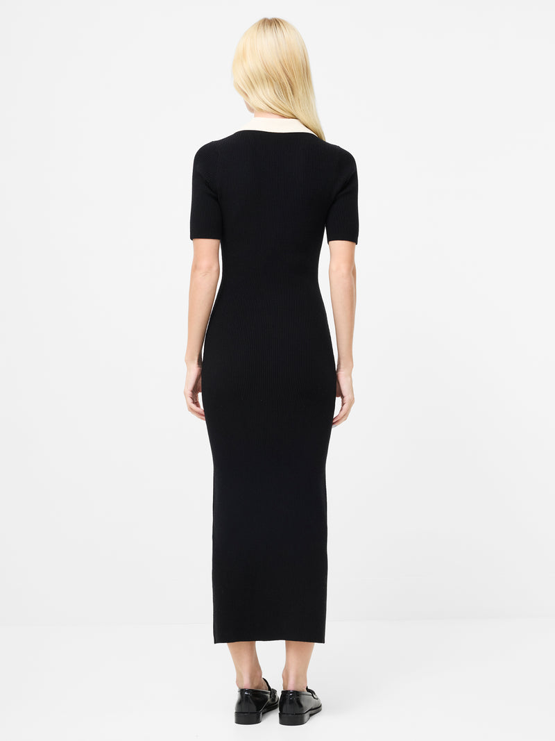 Cosysoft V Neck Collared Midi Dress