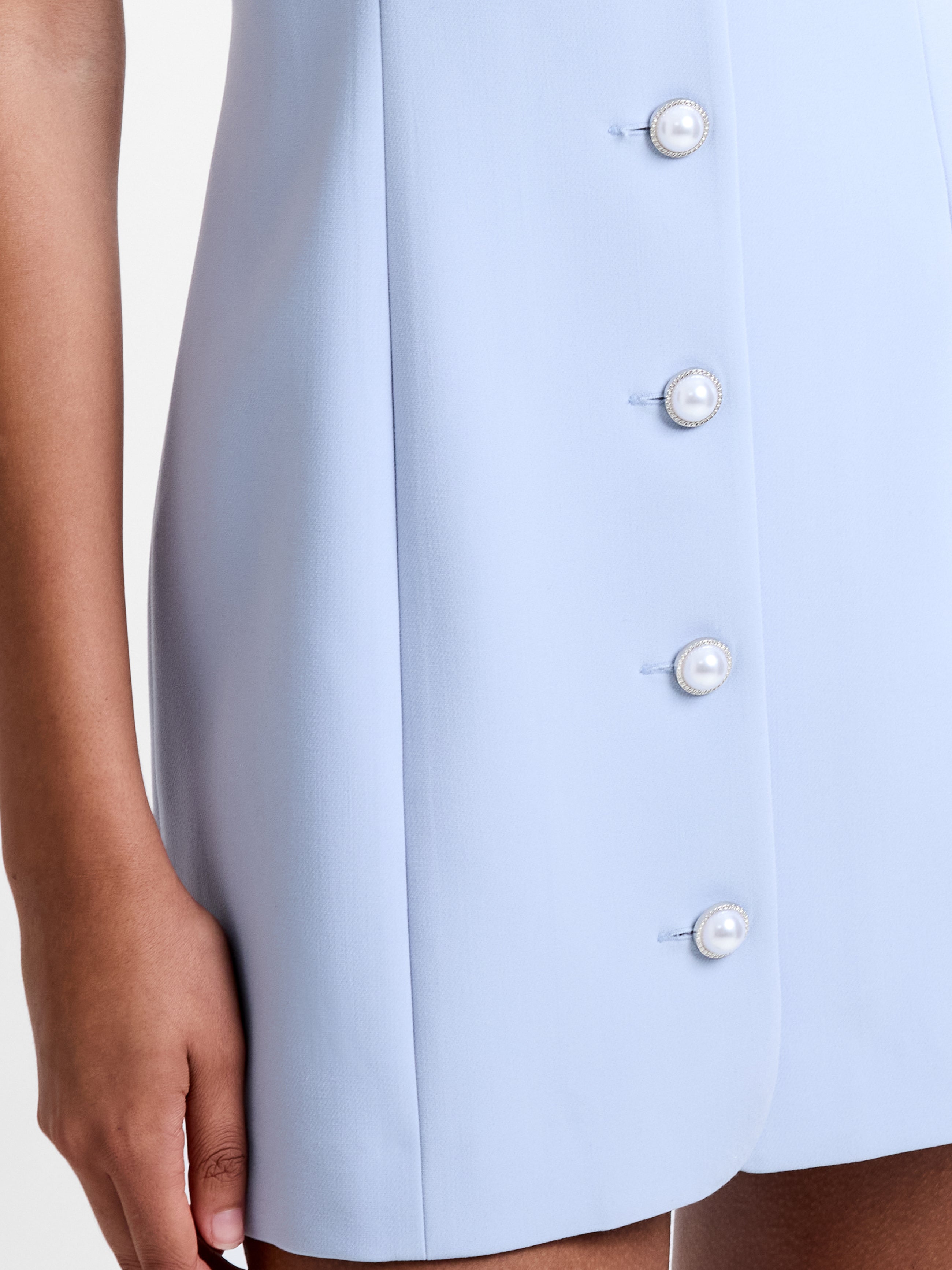 Azra Twill Button Down Mini Dress