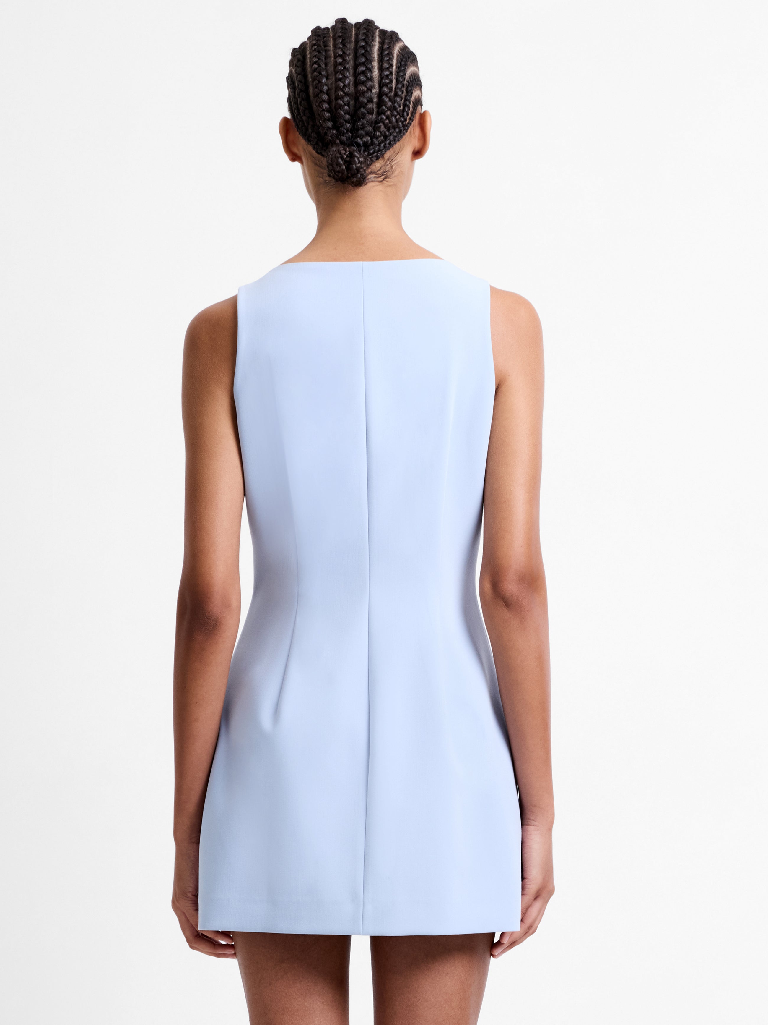 Azra Twill Button Down Mini Dress