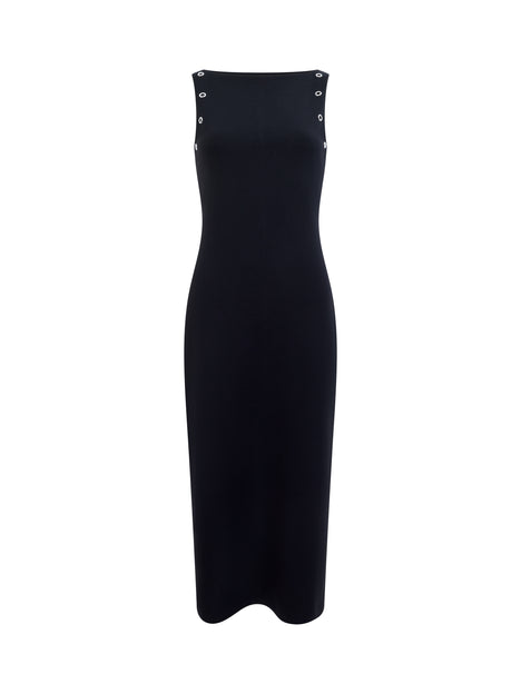 Orla Jersey Eyelet Midi Dress