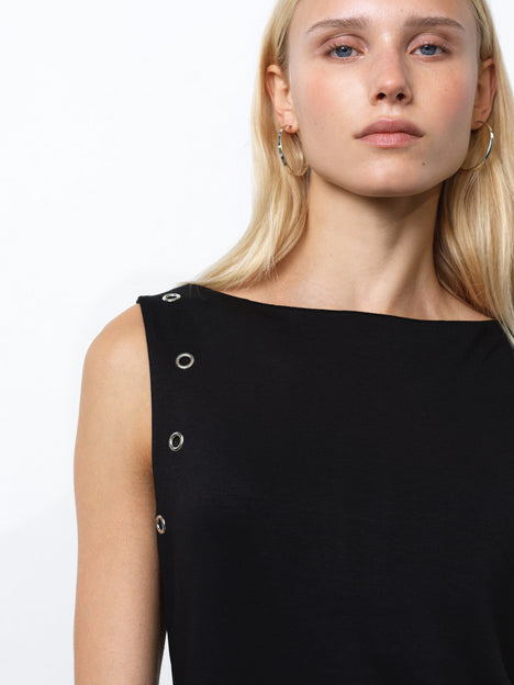 Orla Jersey Eyelet Midi Dress
