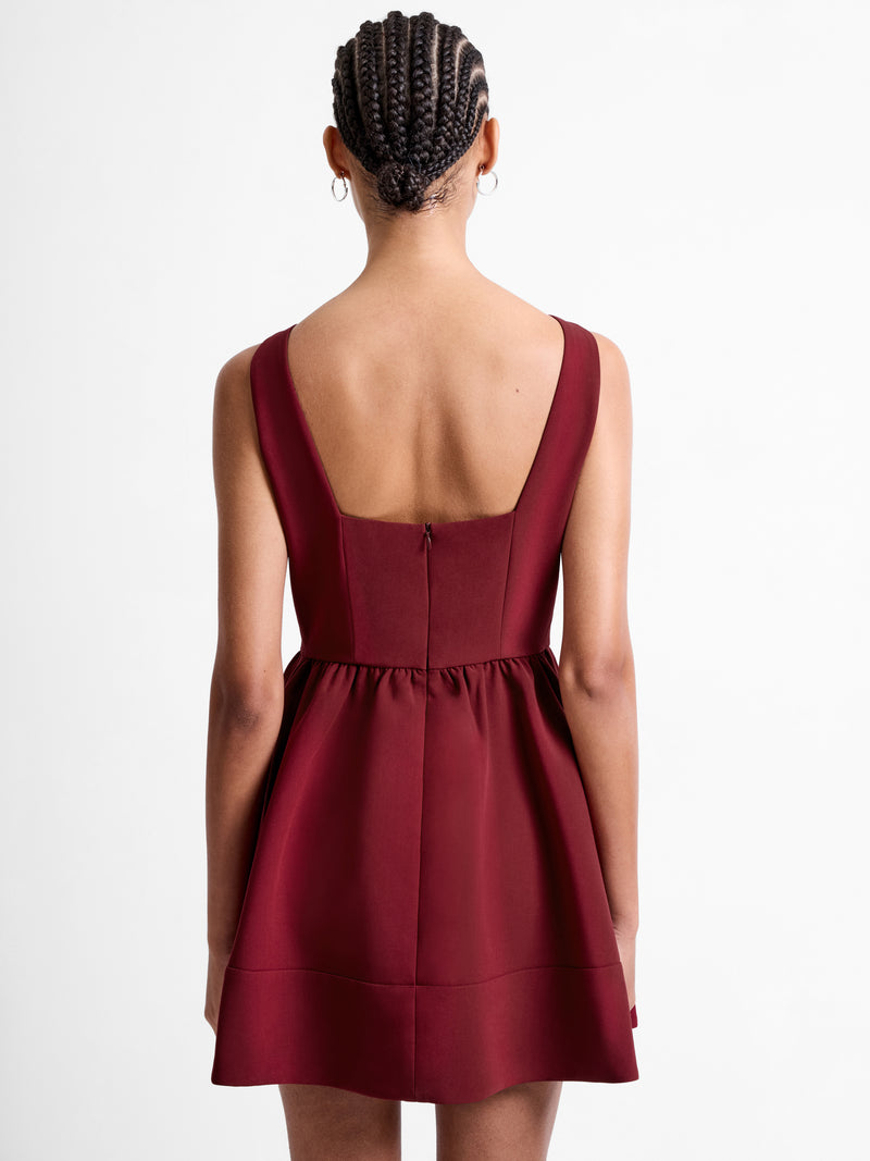 Azra Twill Low Back Mini Dress