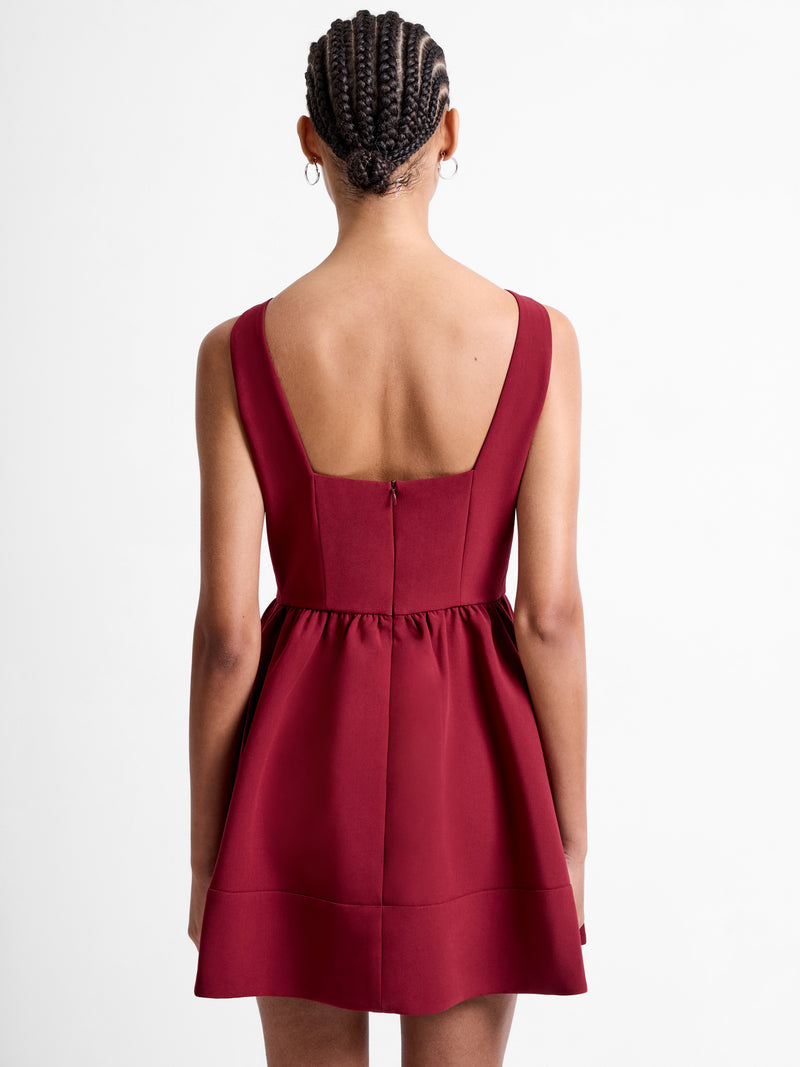 Azra Twill Low Back Mini Dress
