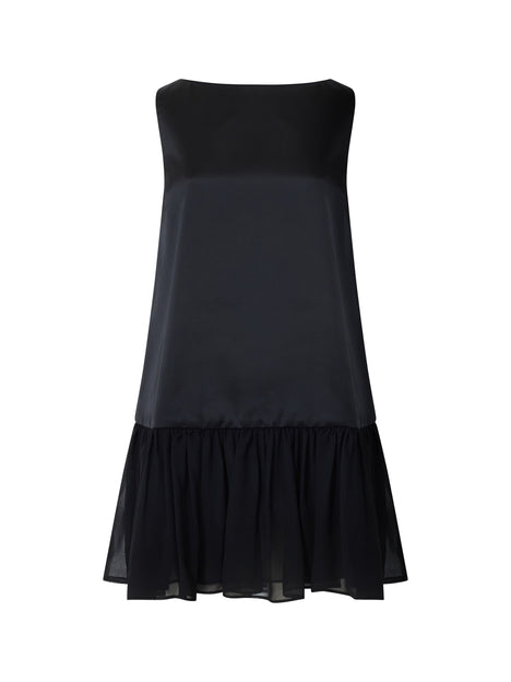 Marina Silky Ruched Hem Mini Dress