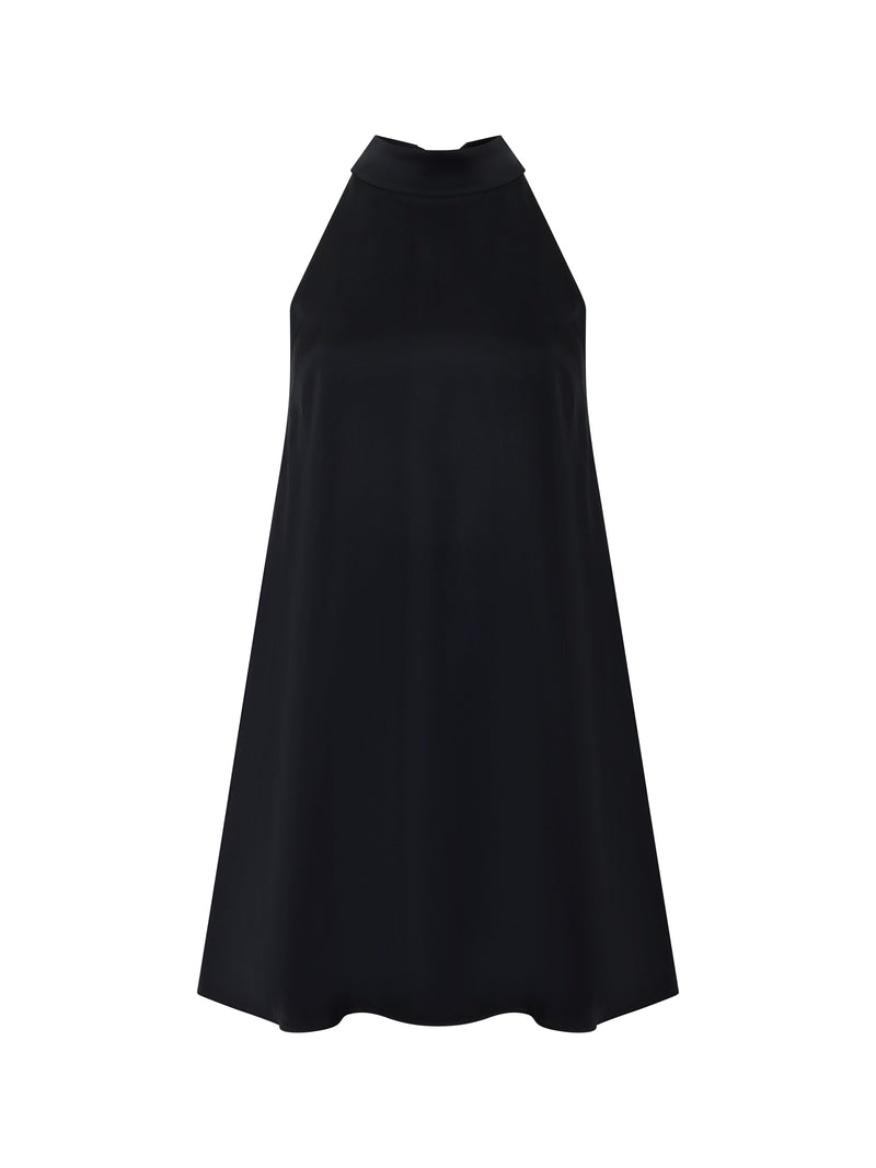 Ennis Eco Satin Babydoll Mini Dress