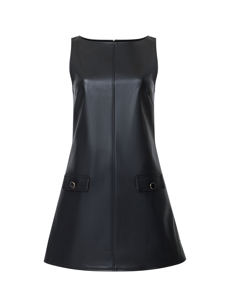 Dessa Faux Leather Mini Dress
