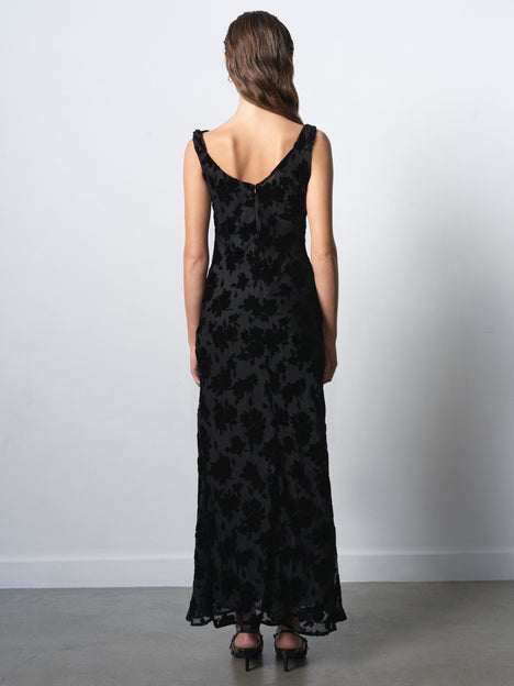 Kara Devore Twisted Midi Dress