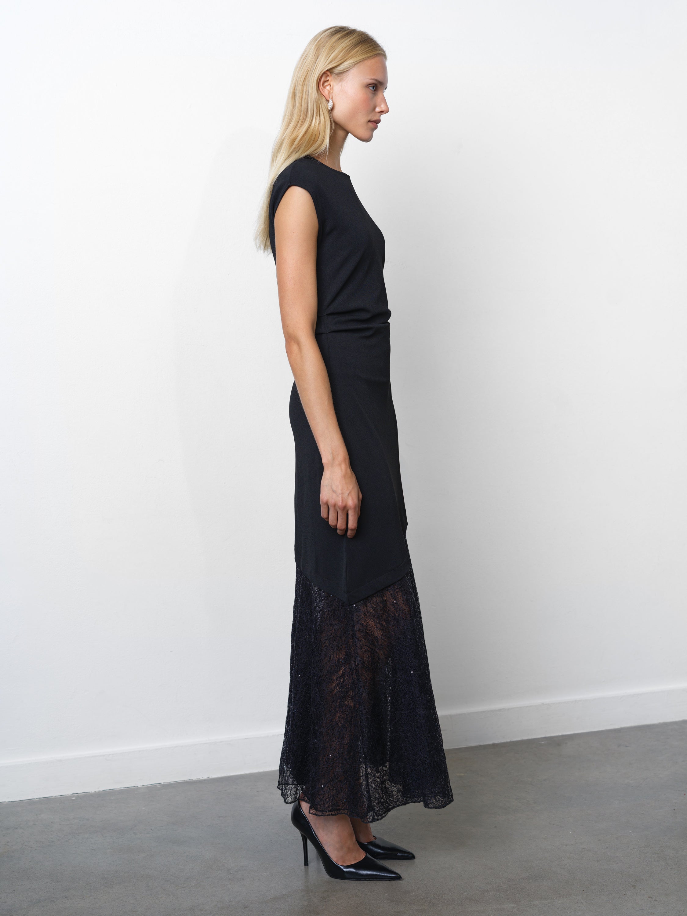 chinese dress ladies French Connection Black Lace Dress  OWNI