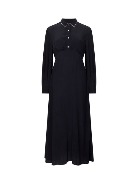 Lizzy Eco Diamante Collar Midi Dress
