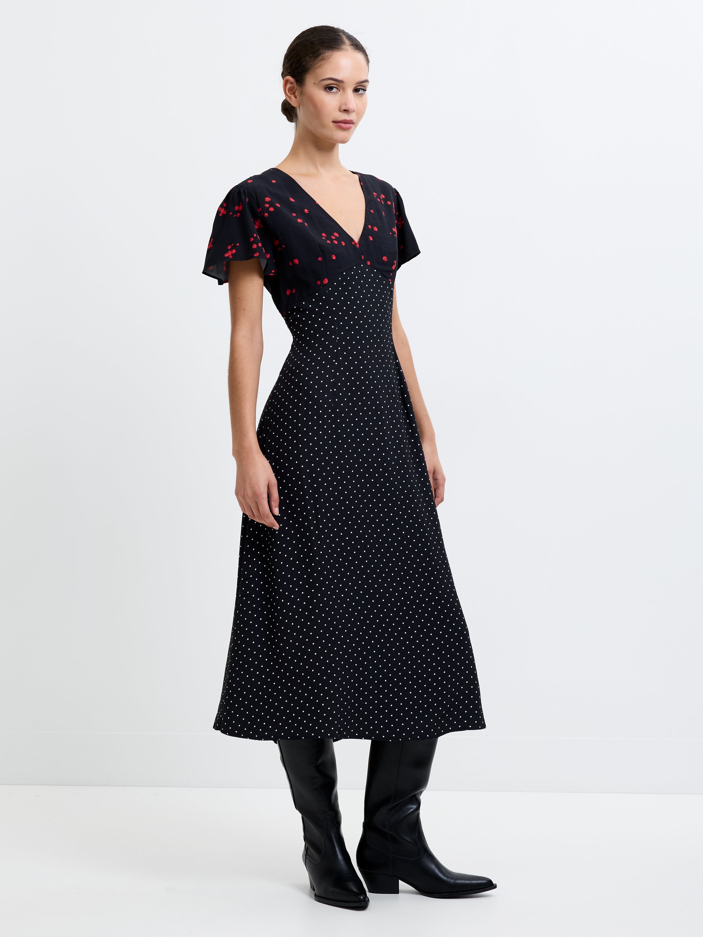 Floramour Spot Tea Dress
