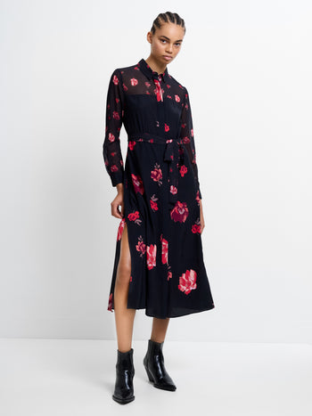 Ella Rose Shirt Dress