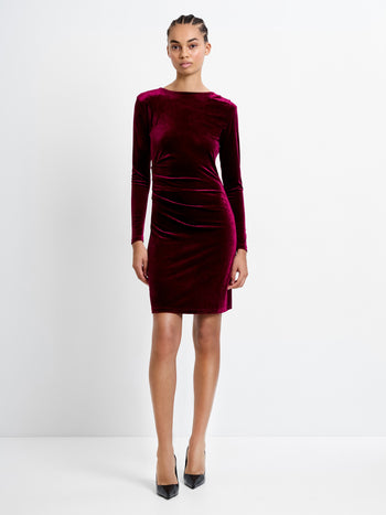 Viola Velvet Jersey Dress