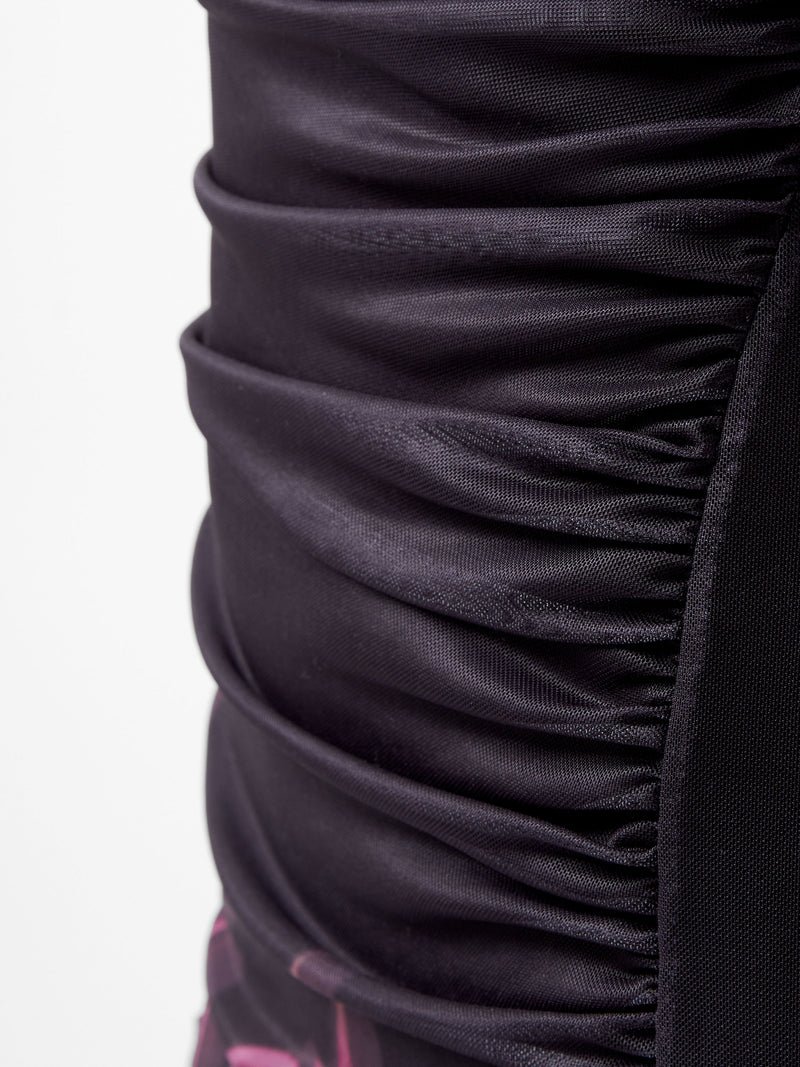 Smokey Placement Floral Long Sleeve Dress