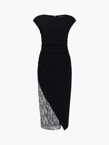 Zanna Sequin Mix Midi Dress