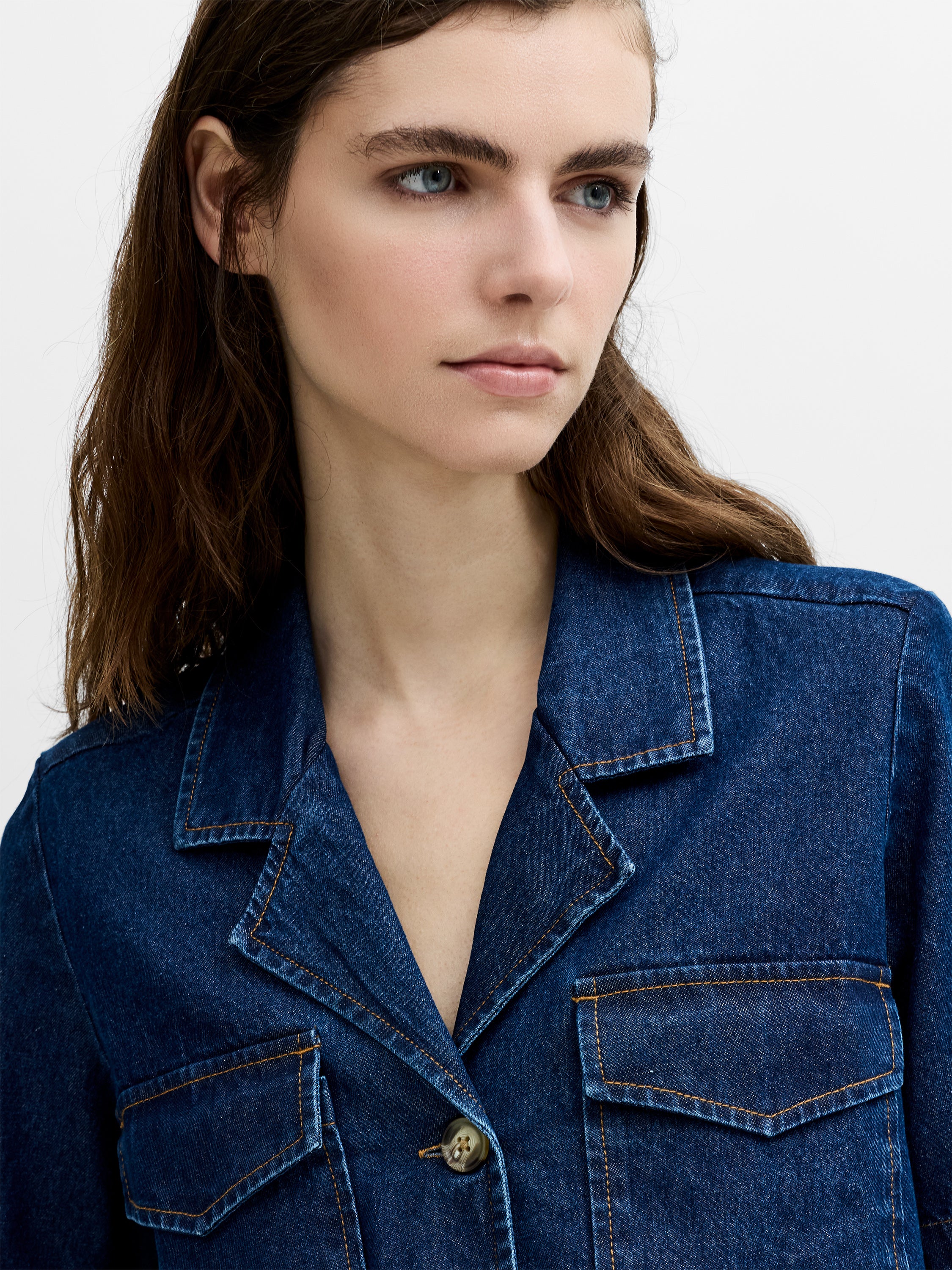 Archie Blue Denim Short Sleeve Shirt