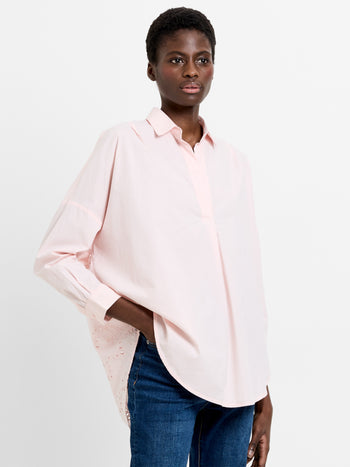 Appelona Broderie Anglaise Popover Shirt