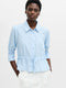 Crepe Light Collared Tie Waist Top