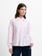 Naya Floral Jacquard Striped Pink Long Sleeve Shirt