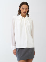 Arezzo Crepe Collar Detail Shirt