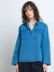 Zaves Chambray Denim Blue Pocket Popover Shirt