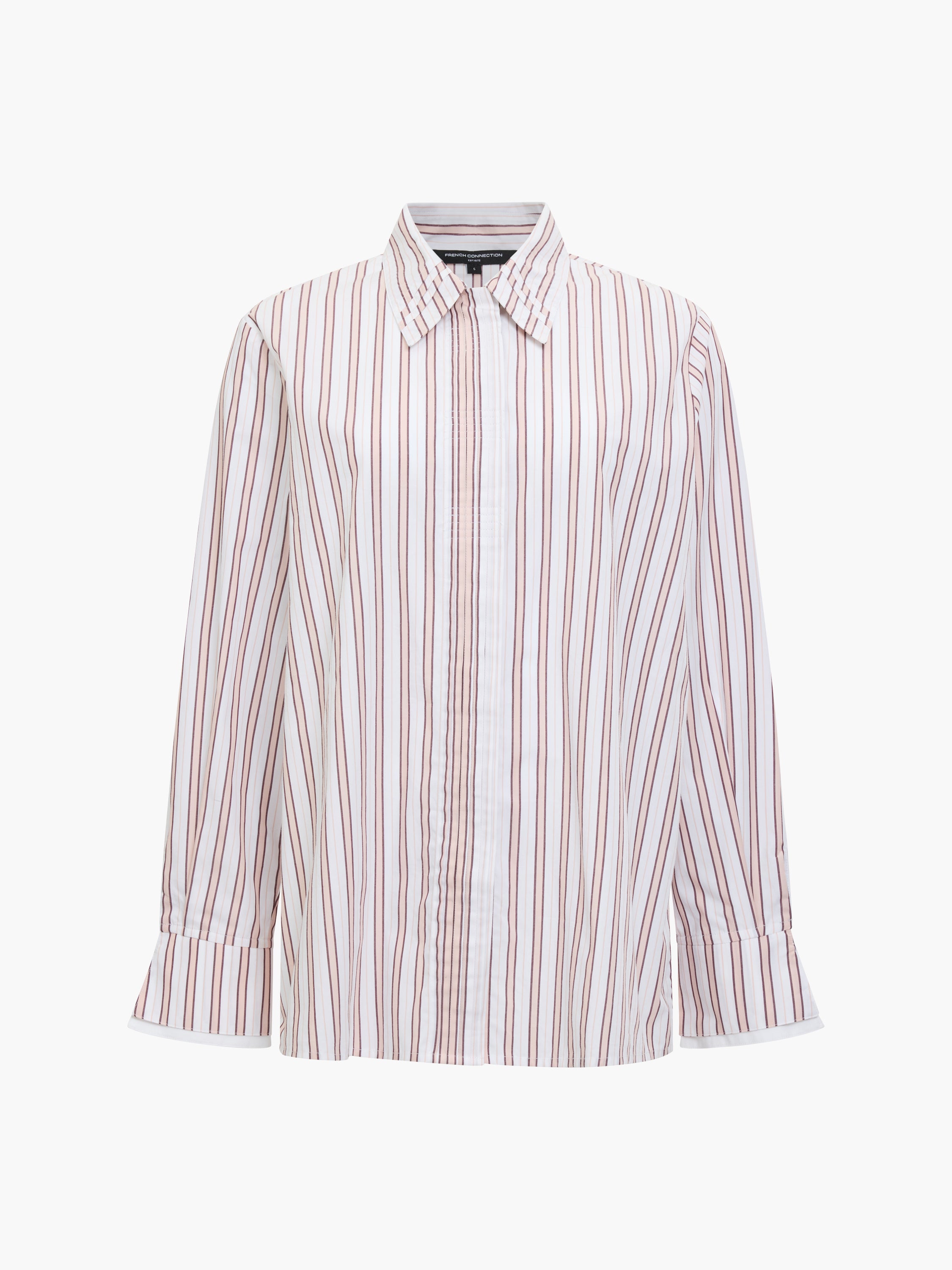 Cambria Cotton Pintuck Stripe Shirt